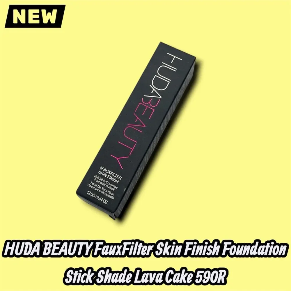 New HUDA BEAUTY FauxFilter Skin Finish Foundation Stick Shade Lava Cake 590R